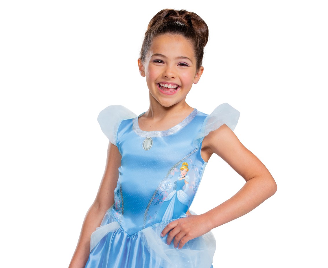 Strój Cinderella Basic Plus- Disney (licencja), rozm. M (7-8 lat) KK